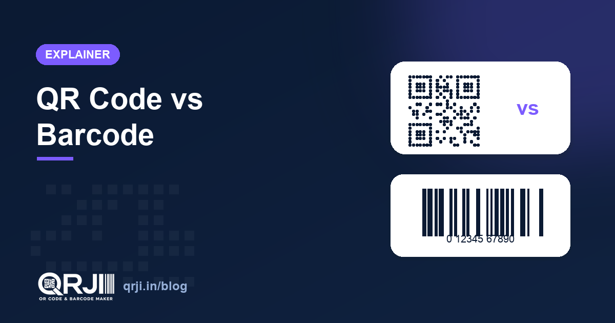 QR Code vs Barcode: What's the Difference?